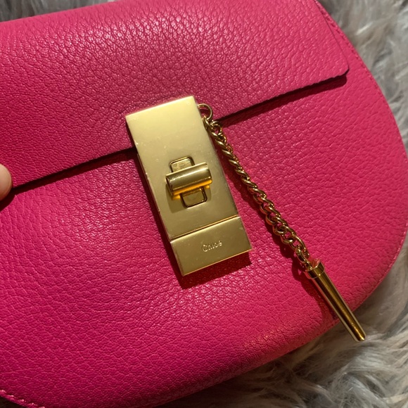 Brand new Cute pink chloe drew crossbody 20 cm!🥰 - Picture 3 of 11